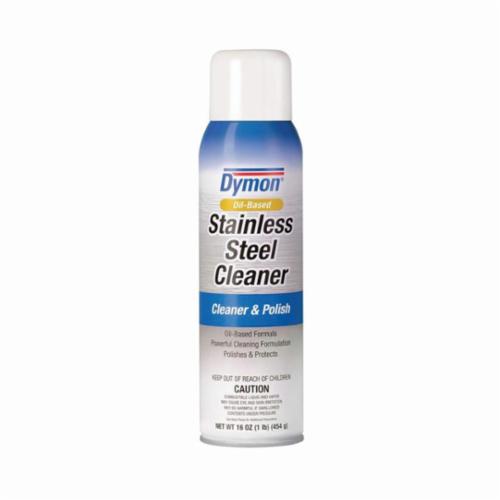 Dymon 20920 Oil Based Stainless Steel Cleaner, 20 oz Aerosol Can, Lemon Odor/Scent, Clear, Aerosal Spray Form