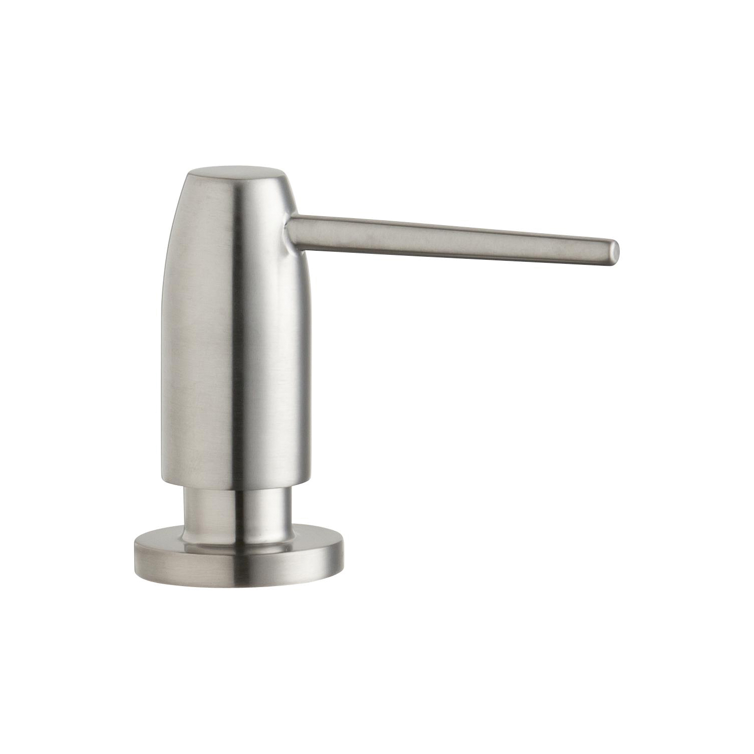 Elkay LK325LS Avado Soap/Lotion Dispenser, Lustrous Steel, 16 oz Capacity, 1-3/4 in OAL, Deck Mount, Brass