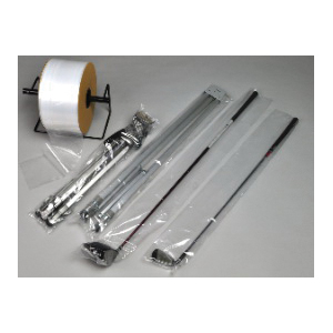 Elkay T1-02040 Low Density Poly Tubing, 1075 ft L x 2 in W x 4 mil THK, LDPE, Clear