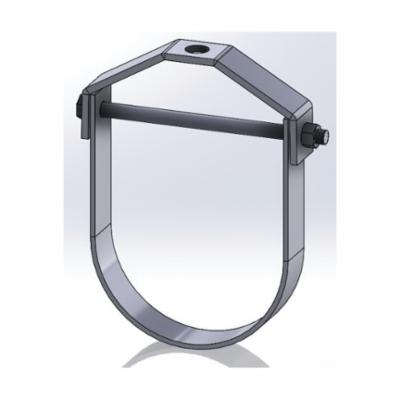 Empire 11G0100 Adjustable Standard Clevis Hanger, 1 in Pipe, 3/8 in Rod, 730 lb Load, Carbon Steel, Electro-Galvanized