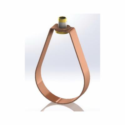 Empire 310CTI0050 Adjustable Swivel Ring Hanger, 1/2 in Pipe, 300 lb, 3/8 in Rod, Carbon Steel, Copper Epoxy Coated (Copper-Gard), Import