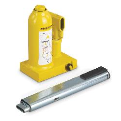 Enerpac GBJ003A Hydraulic Bottle Jack, 3 ton Load, 6.61 in H Min, 13.31 in H Max, 4.13 in, 2.56 in L Screw