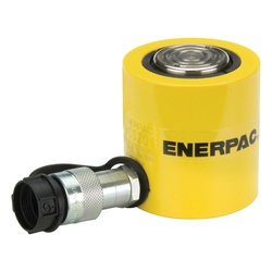 Enerpac Flat-Jac RCS-201 Low Height Single Acting Spring Return Hydraulic Cylinder, 20 ton Capacity, 2.38 in Dia Bore, 1-3/4 in L Stroke, 3.88 in H Retract, 2 in Dia Rod, 10000 psi