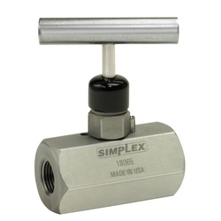 Enerpac V5B Needle Inline System Valve, 3/8 in FNPT Nominal, 10000 psi, Steel Body