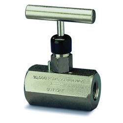 Enerpac V-82 V Series Needle Valve, 3/8-18 FNPT Nominal, 10000 psi, Steel Body