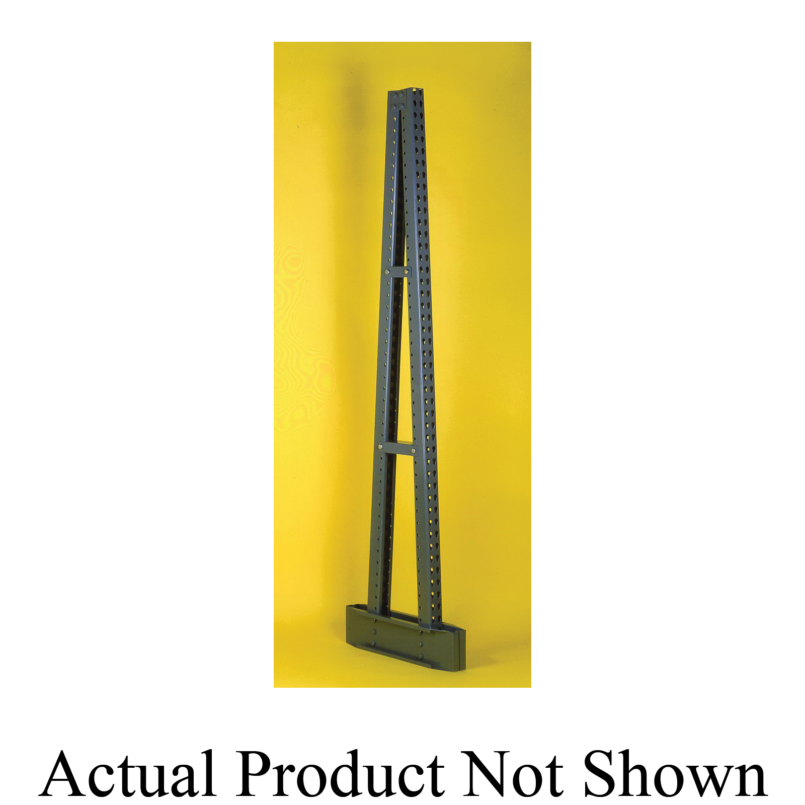 EQUIPTO 1076E08-BK Heavy Duty Reel Rack End, 26 in L x 96 in H, 12000 lb Capacity, Textured Black