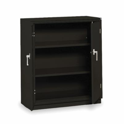 EQUIPTO 1700-BK Manual Close Counter High Cabinet, 18 in L x 36 in W x 42 in H, Steel, Textured Black