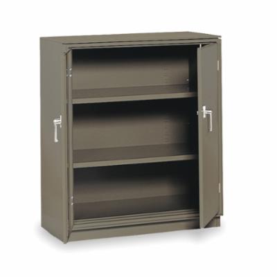 EQUIPTO 1700-GY Manual Close Counter High Cabinet, 18 in L x 36 in W x 42 in H, Steel, Smooth Office Gray