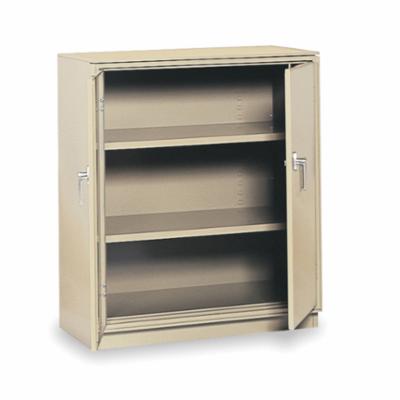 EQUIPTO 1700-PY Manual Close Counter High Cabinet, 18 in L x 36 in W x 42 in H, Steel, Textured Putty