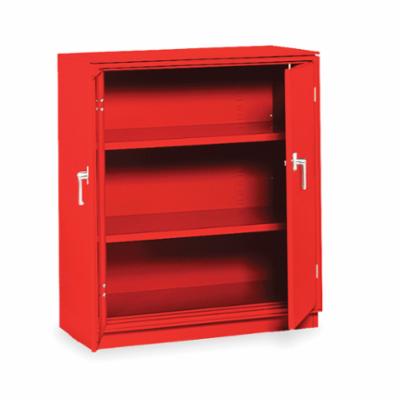 EQUIPTO 1700-RD Manual Close Counter High Cabinet, 18 in L x 36 in W x 42 in H, Steel, Textured Cherry Red