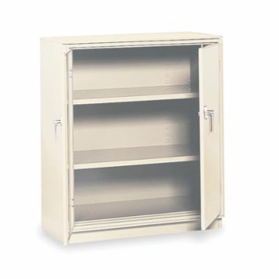 EQUIPTO 1700-WH Manual Close Counter High Cabinet, 18 in L x 36 in W x 42 in H, Steel, Smooth Reflective White