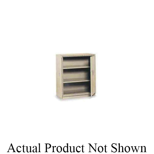 EQUIPTO 1705-BK Manual Close Counter High Cabinet, 24 in L x 36 in W x 42 in H, Steel, Textured Black