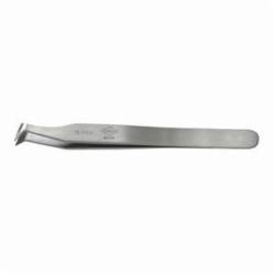 Erem 15AGW Magnetic Cutting Tweezer, Curved/Medium/Narrow Oblique Tip, 4.528 in L, Carbon Steel, Anti-Glare Coated