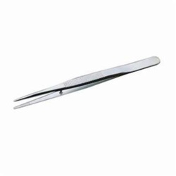 Erem 20AS Non-Reflecting Non-Rusting High Precision Tweezer, Pointed/Straight Tip, 4-1/4 in L, Stainless Steel, Anti-Glare Coated