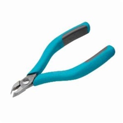 Erem 2404E 2400 MagicSense Tip Cutter, 0.8 mm Medium Hardness/1.3 mm Copper Wire THK Max Wire, 0.787 in L x 0.433 in W x 0.236 in THK Tool Steel Angled/Round Jaw, 5 in OAL
