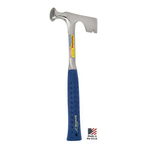 Estwing E3-11 Drywall Hammer, 13-1/2 in OAL, Milled/Large Round Face, 11 oz Steel Head, Steel/Nylon Handle