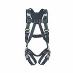 EVOTECH 10155824 Arc Flash Harness, Standard, 400 lb Load, Kevlar Strap, Qwik-Fit Leg Strap Buckle, Padding Shoulder Strap Buckle, Stamped/Forged Alloy Steel Hardware