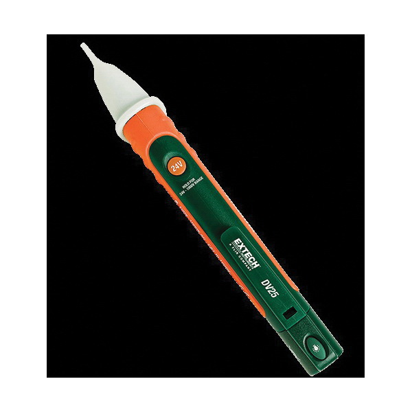 Extech DV25 Dual Pocket Sized Non-Contact Voltage Detector, 100 to 1000 VAC, 24 to 1000 VAC, Flashing LED Indicator, CAT IV 1000V, Plastic