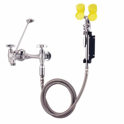 Eyesaver SEF-9000-FM Eyewash Faucet Combination With Fixed Mount Eyewash, Wall Mount, Manual Operation, ASME A112.18.1/CSA B125, ANSI/ISEA Z358.1, ASSE -1001 Certified