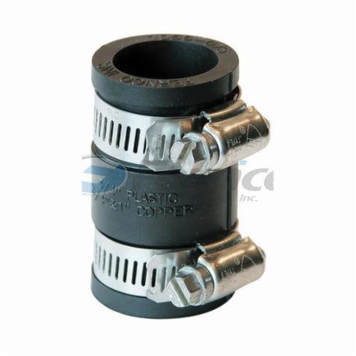Fernco 1056-075 Flexible Pipe Coupling, 3/4 in Nominal, CPVC x C End Style, SCH 40/STD, PVC, Domestic