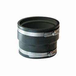 Fernco 1070-33 Standard Flexible Stock Coupling, 3 in Nominal, ADS/Hancor Corrugated Polyethylene x Cast Iron/Plastic End Style, Flexible PVC