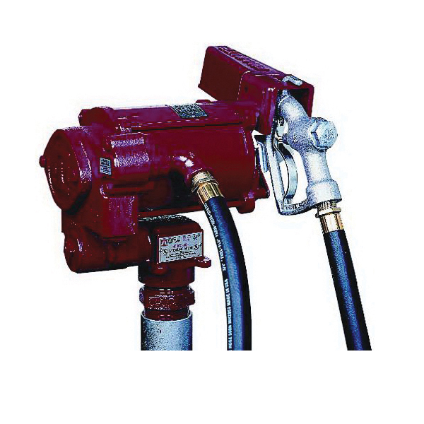 FILL-RITE FR700V Heavy Duty Transfer Pump With Static Wire, 18 gpm Flow Rate, 1-1/4 in MNPT Inlet x 3/4 in NPT Outlet, 1/3 hp, Cast Iron/Aluminum