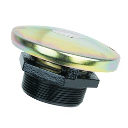FILL-RITE FRTCB Tank Vent Cap With 2 in Cast Iron Base, 2 in, 6 in Dia Cap, Aluminum/Steel