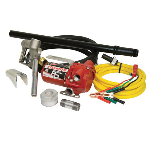 FILL-RITE RD812NP Transfer Pump, 8 gpm Flow Rate, 3/4 in MNPT Inlet x 3/4 in Outlet, 1/5 hp, Aluminum