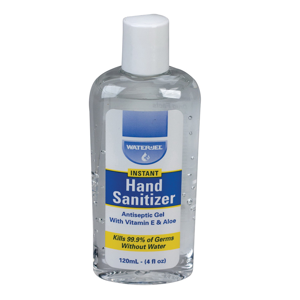 First Aid Only 100121 Hand Sanitizer, 4 oz Nominal, Bottle Package, Gel Form, Mild Alcoholic Odor/Scent, Clear