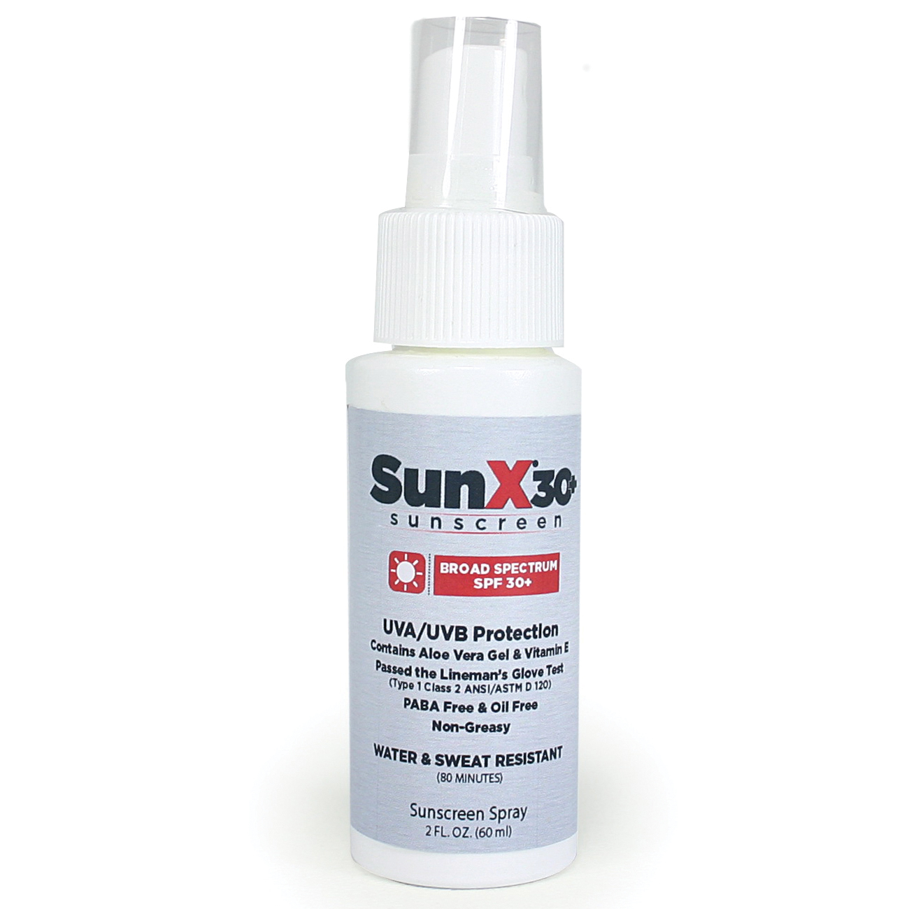 First Aid Only SunX30+ 18-302 Sunscreen Spray, 2 oz, Pump, Glossy Lotion