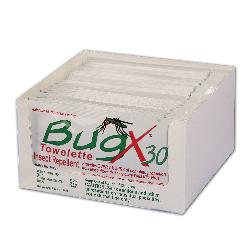 First Aid Only BugX30 18-725 DEET Insect Repellent Wipe, 8 x 5 in, Liquid Form, White