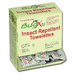 First Aid Only BugX30 18-750 DEET Insect Repellent Wipe, 8 x 5 in, Liquid Form, White