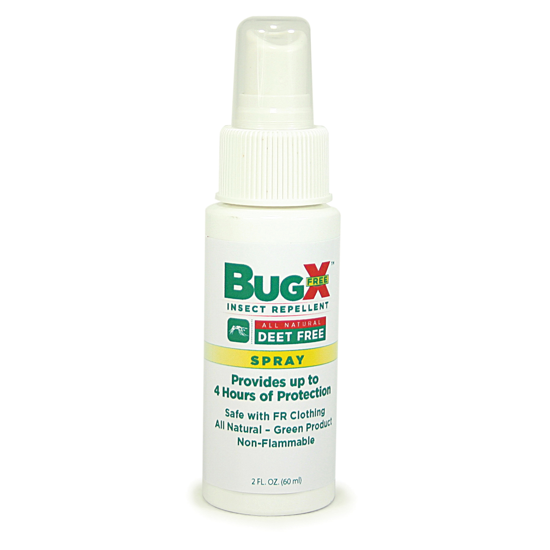 First Aid Only BugX 18-802 DEET Free Insect Repellent Spray, 2 oz Pump Spray Bottle, Emulsion Form, Off-White/Cream, Rose Like Odor/Scent