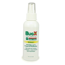 First Aid Only BugX 18-804 DEET Free Insect Repellent Spray, 4 oz Pump Spray Bottle, Emulsion Form, Off-White/Cream, Rose Like Odor/Scent