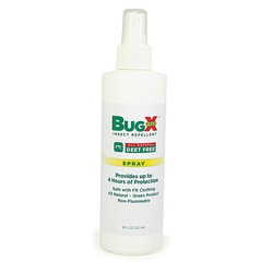 First Aid Only BugX 18-808 DEET Free Insect Repellent Spray, 8 oz Pump Spray Bottle, Emulsion Form, Off-White/Cream, Rose Like Odor/Scent