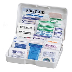 American Red Cross 711320 Portable Auto First Aid Kit, 41 Components, Plastic Case