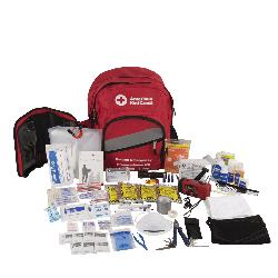 American Red Cross 91052 Portable Emergency Preparedness Deluxe 3-Day Backpack, 78 Components, Nylon Case