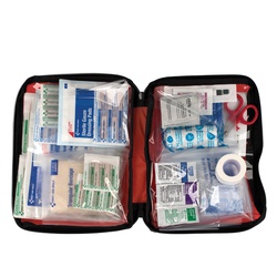 American Red Cross 9165-RC Portable Ready First Aid Kit, 73 Components, Nylon Case