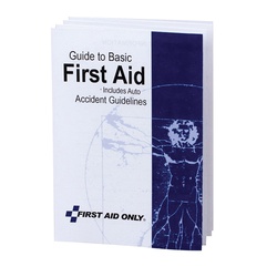 First Aid Only BK021 Compact First Aid Guide, English, Auto Accident Guide, 5 Pages, Multi-Fold Book Format