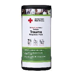 American Red Cross RC-645 Trauma Responder Pack, 24 Pieces, Plastic, Black