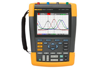 Fluke ScopeMeter FLUKE-190-502/AM/S 190 Series II Test Tool Oscilloscope, 500 MHz Bandwidth, Full Color LCD with Fast Update Rate Display, CAT III 1000 VAC/CAT IV 600 VAC, BP290 2400 mAh Lithium-Ion Battery Battery