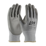 G-Tek 16-560/L Unisex Cut Resistant Gloves, L, Polyurethane with Smooth Grip Coating, PolyKor Fiber, Knit Wrist Cuff, Resists: Abrasion, Chemical, Cut, Puncture, Tear, Ultraviolet Light and Water, ANSI Cut-Resistance Level: A4