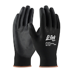 G-Tek GP 33-B125/XL General Purpose Gloves, Coated, XL, Polyurethane Palm, Nylon, Gray, Continuous Knit Wrist Cuff, Polyurethane Coating, Resists: Abrasion, Cut, Puncture and Tear, Nylon Lining, Seamless Knit