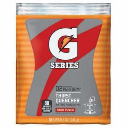 Gatorade 03808 Instant Sports Drink Mix, 8.5 oz, 1 gal Yield, Powder Form, Fruit Punch
