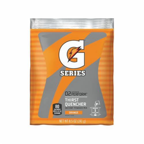 Gatorade 03957 G Series Sports Drink Mix, 8.5 oz Pack, 1 gal Yield, Powder Form, Orange