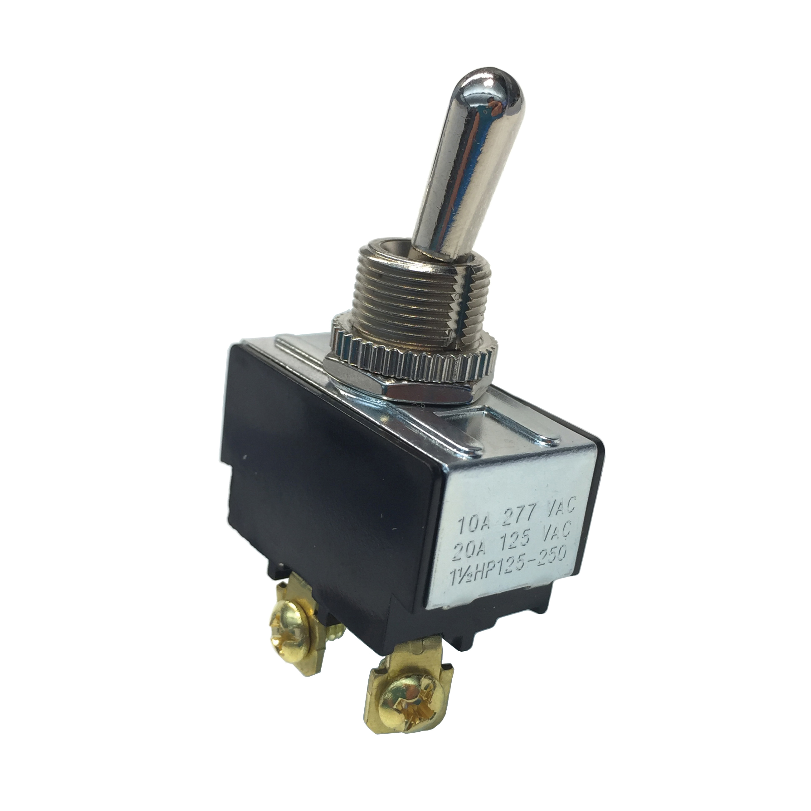 GB GSW-10 Toggle Switch, 125/277 VAC, 20/10 A, 1-1/2 hp, SPST