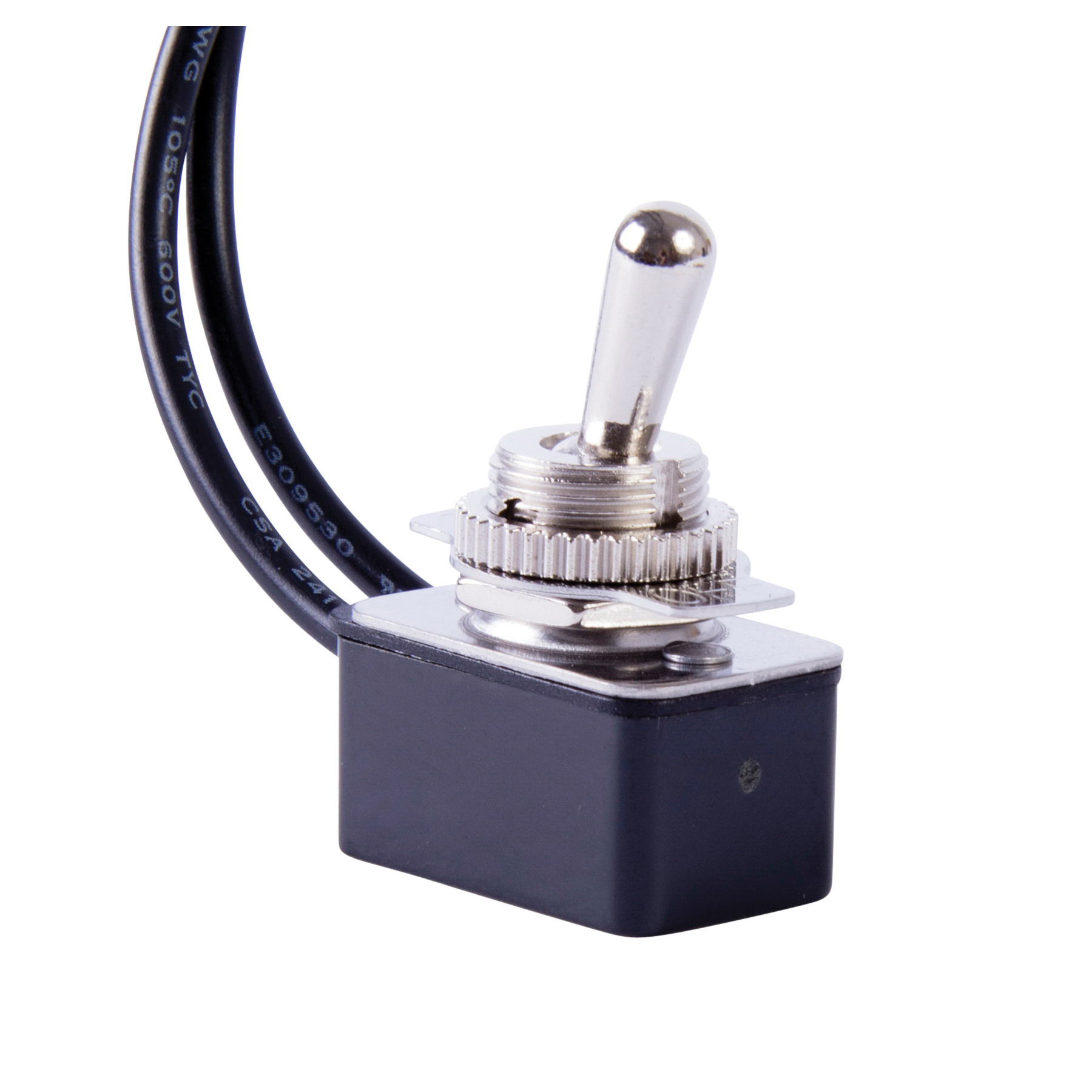 GB GSW-18 Medium Duty Toggle Switch, 125 VAC, 250 VDC, 8/4 A, 1/3 hp Power Rating, SPST Contact