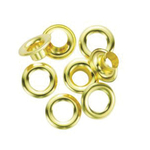 GENERAL 1261-0 Grommet Refill, 1/4 in Dia, Brass