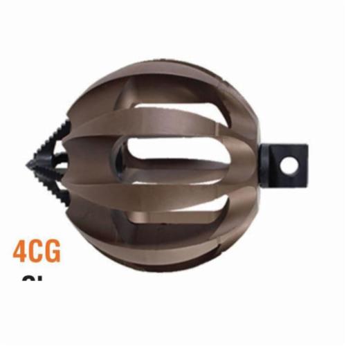 General Pipe Cleaners ClogChopper 3CG Self Sharpening Multi-Function Drain Cleaning Cutter, 3 in, For Use With 5/8, 3/4 in Cable and 4 to 6 in Pipe