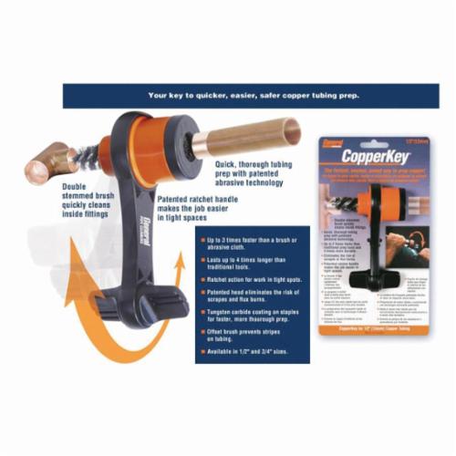 General Pipe Cleaners CK-12 Ratchet Handle, For Use With 1/2 in Copper Tubing